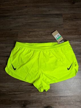 Nike AeroSwift Dri-FIT ADV Running Shorts 2” Neon Yellow $90 NWT Men’s Size XL